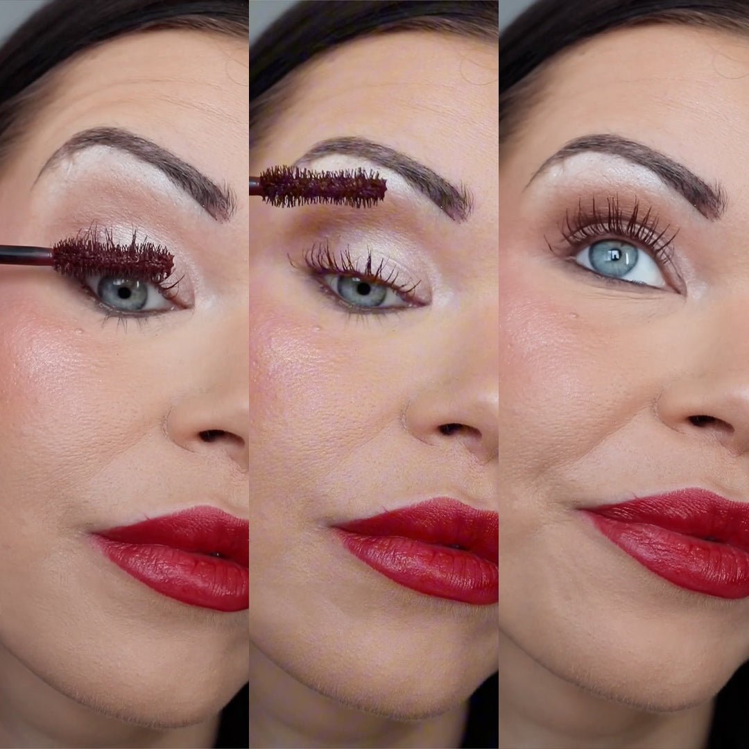iGlow Lash Serum &amp; High Volume Mascara Kit - Burgundy - iGlow Cosmetics