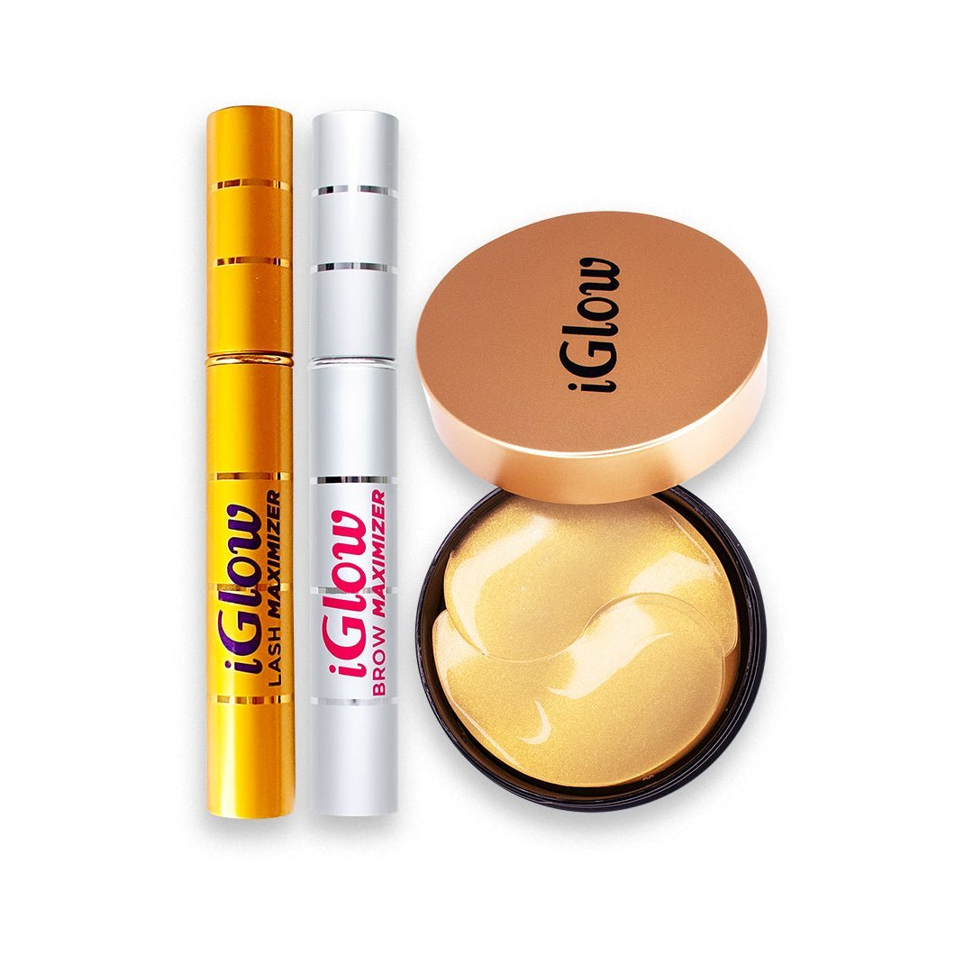 iGlow Lash &amp; Brow Maximizer + iGlow Under - eye Patches - iGlow Cosmetics